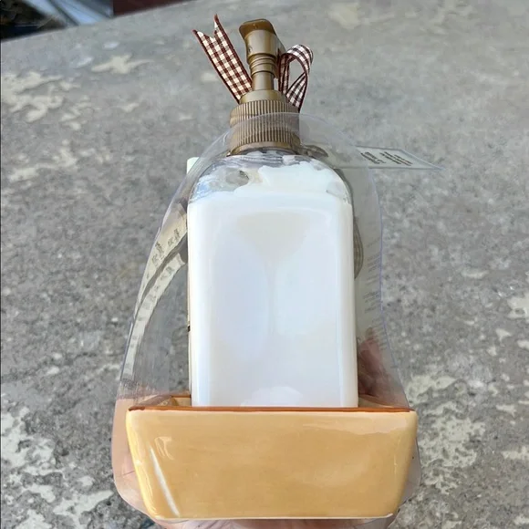 Pier 1 Tan and Brown Hand Soap Set with Rustic Charm - Picture 7 of 16